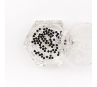 Стразы стеклянные SS3 100шт. арт. 1108 (Jet Black)