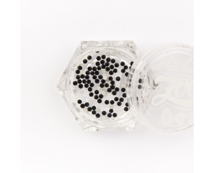 Стразы стеклянные SS3 100шт. арт. 1108 (Jet Black)