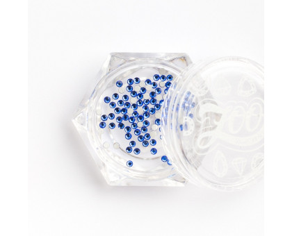 Стразы стеклянные SS3 100шт. арт. 1128 (Sapphire)
