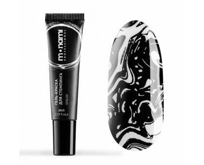 Гель-краска в тубе без липкого слоя Monami BLACK №2, 8 мл