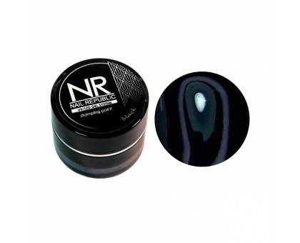 Nail Republic Краска для стемпинга Black 7 гр
