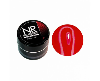 Nail Republic Краска для стемпинга Red 7 гр